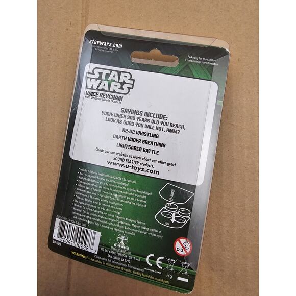 2013 Underground Toys Star Wars Sound Blaster Yoda Voice Keychain - Picture 2 of 4